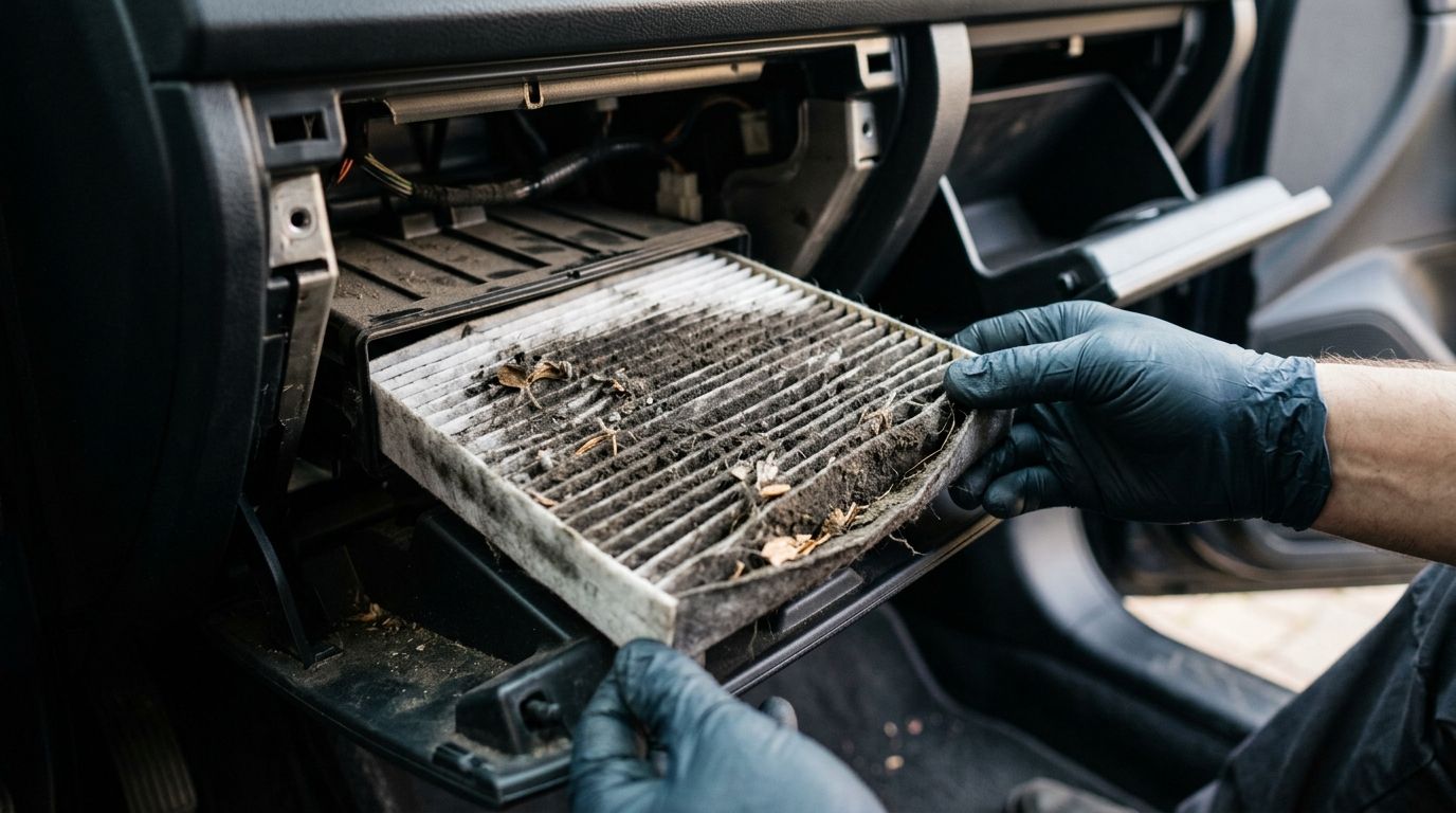 Objawy zużytego filtra kabinowego